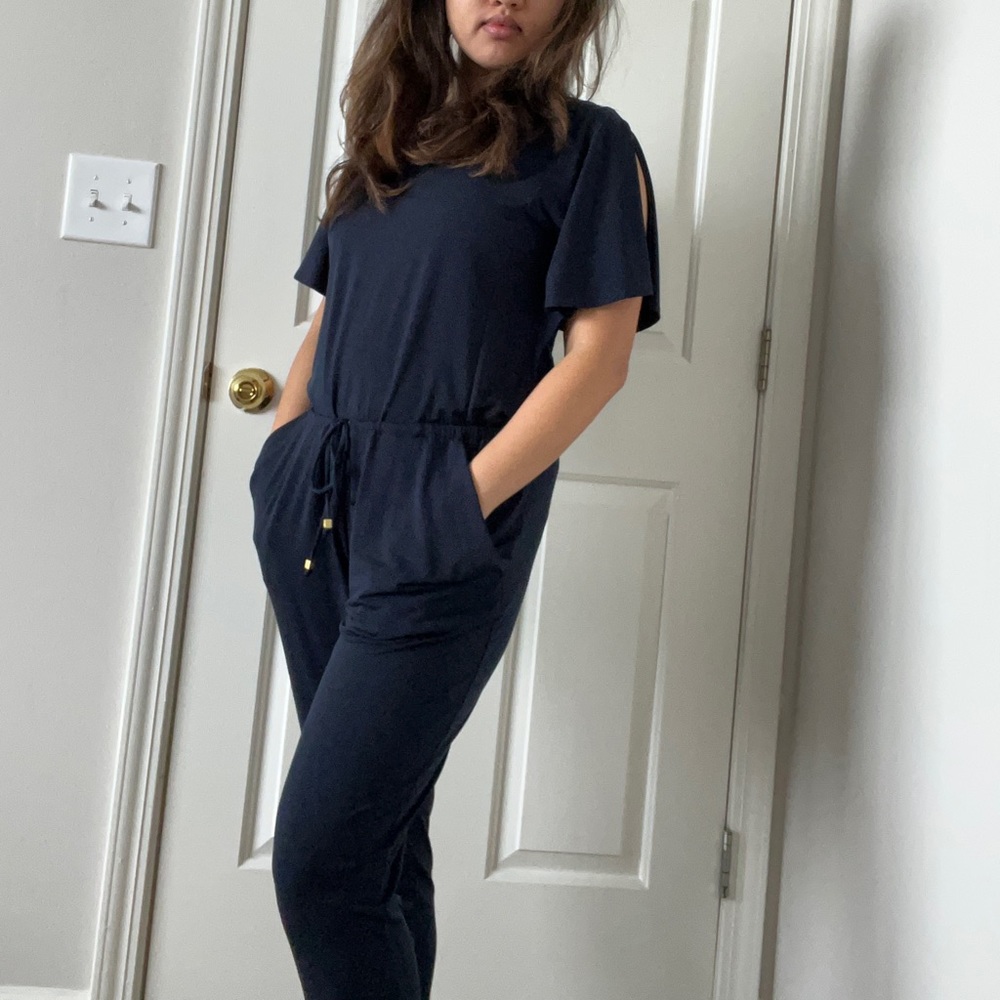 Michael Kors Navy Jumpsuit Romper Size S